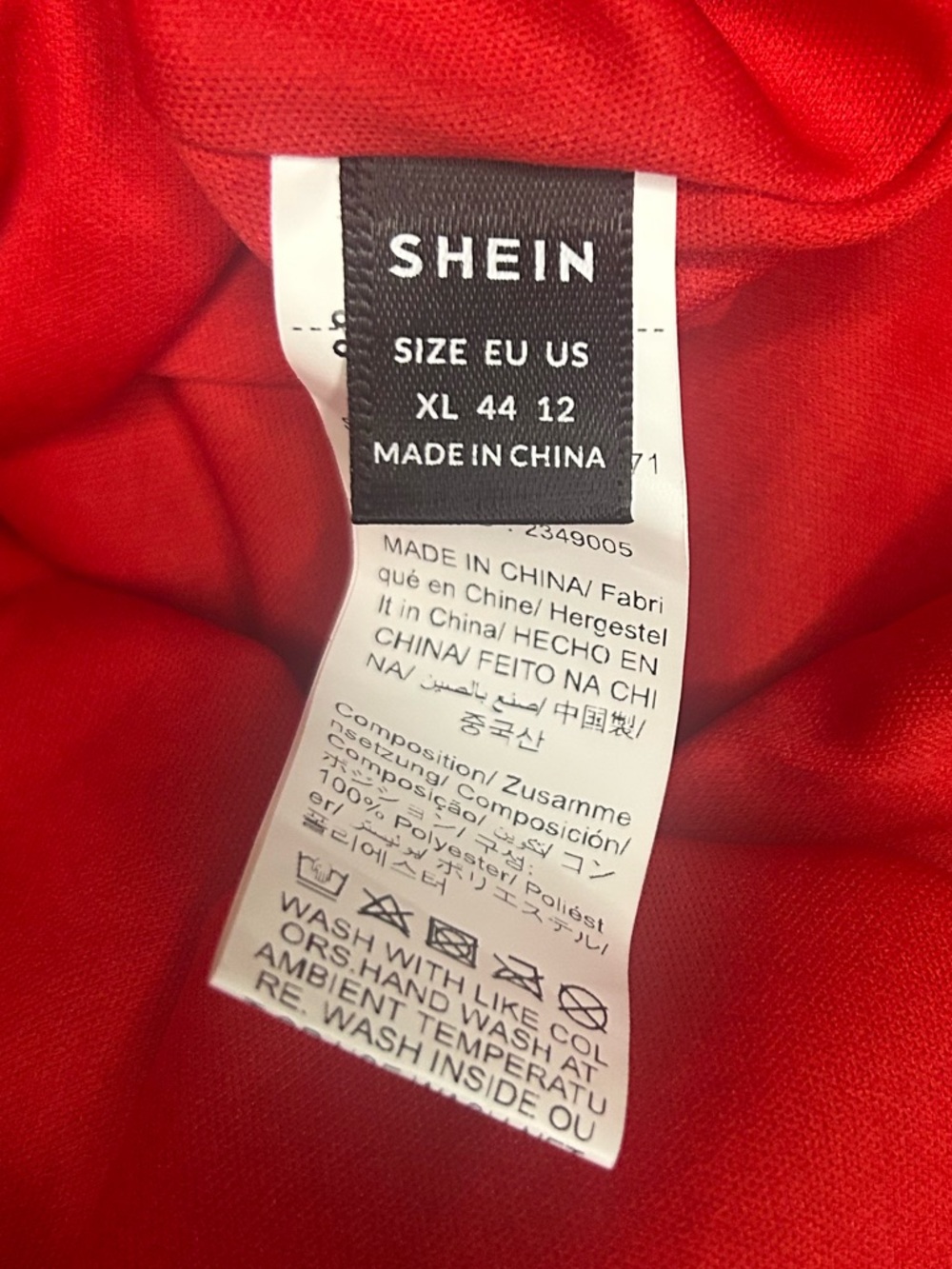 SHEIN Red Sequin Spaghetti Strap Mini Dress - Picture 6 of 6
